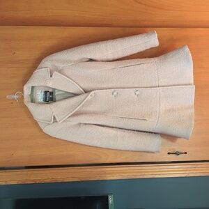 Kenzie Nude Color Wool Blend Coat size Small
